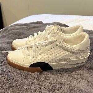 White Sneakers with Gum Sole